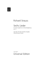 Sechs Lieder Vocal Solo & Collections sheet music cover